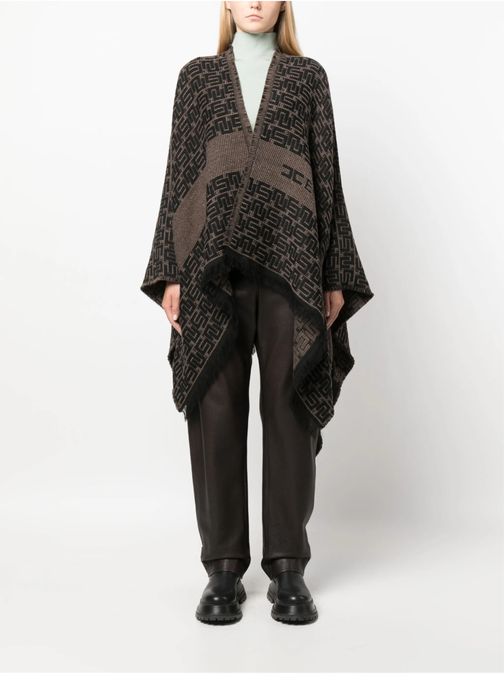 Двулицево пончо Elisabetta Franchi