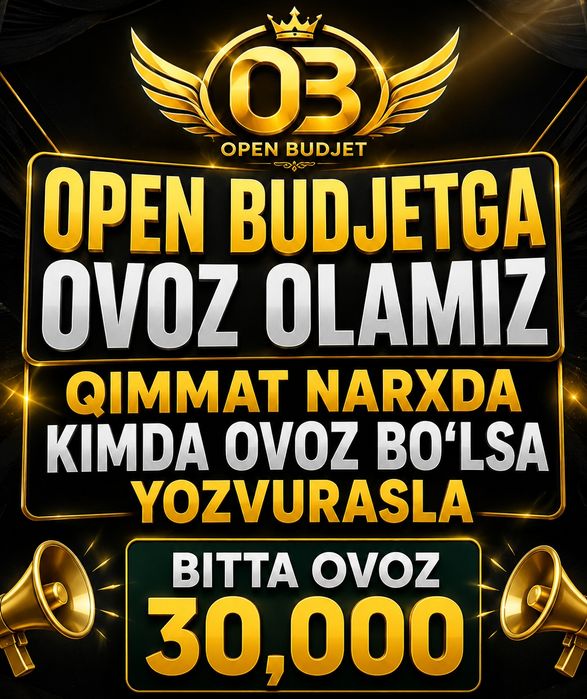 Open budjetga ovoz olamiz