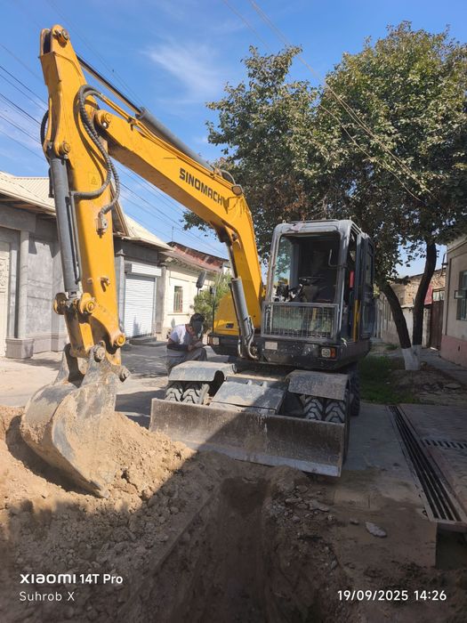 колёсный экскаватор модел:80 sinomach