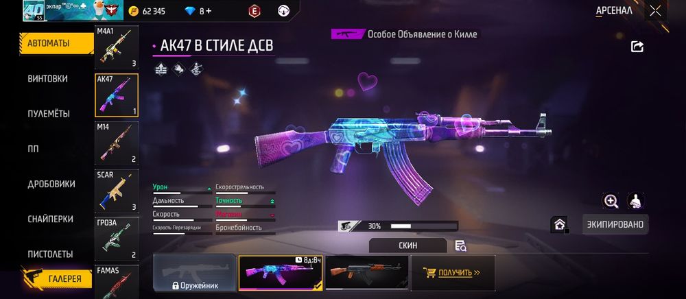 Гарнть АК олд 53ур