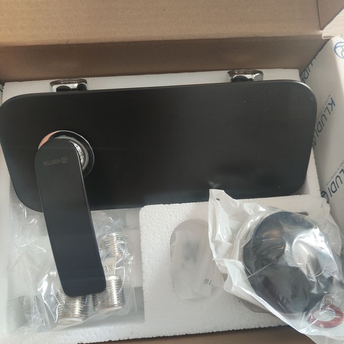 Baterie duș, Kludi Balance negru mat