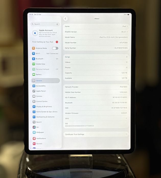 Таблет Apple iPad Pro 12.9” 1TB A12X Bionic, 6GB
