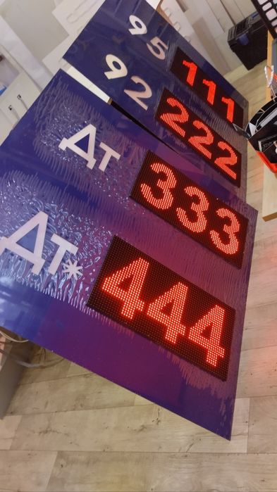 Бегущая строка, стела АЗС, LED экран