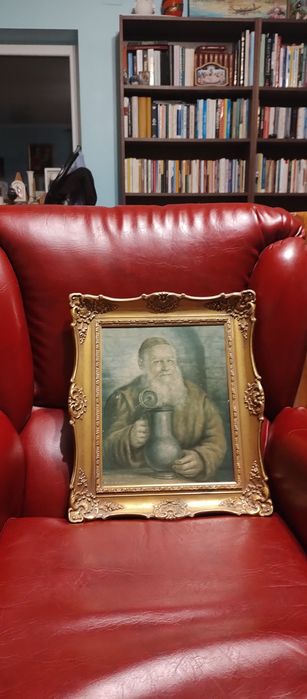 vand tablou inramat, pictura pe placaj de lemn