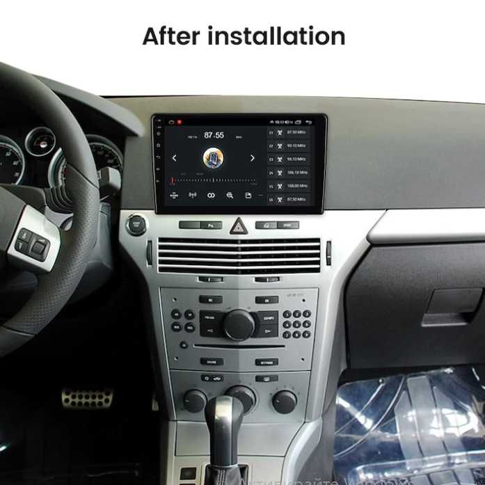 9-инчова мултимедия за Opel Astra H (2006-2014) Горен монтаж + Подарък камера