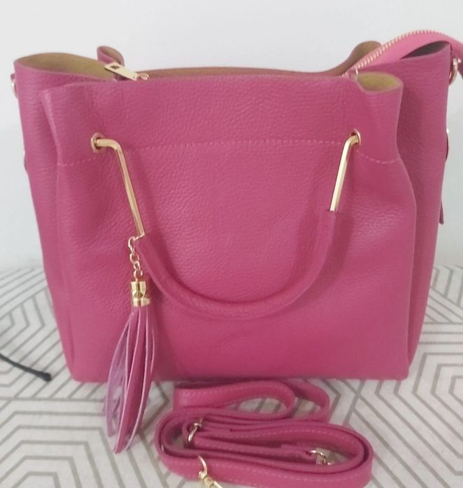 Geantă damă nouă din piele naturala Made in Italy