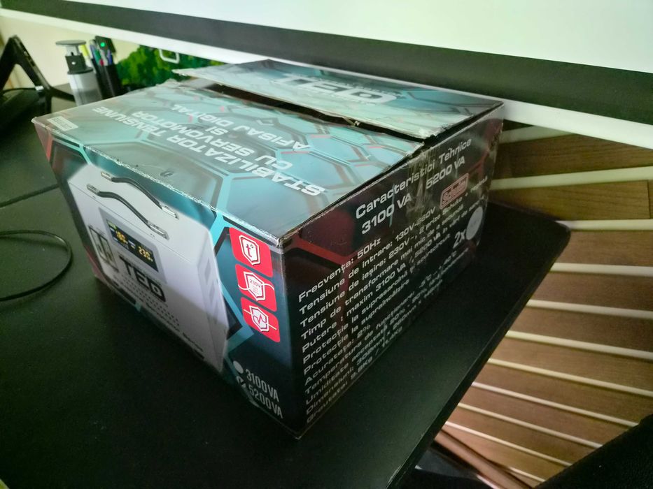 Stabilizator Tensiune cu Servomotor TED 5200VA / 3100W - Nou