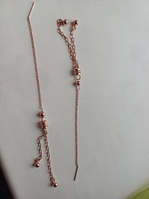 Серьги цепочка -протяжка