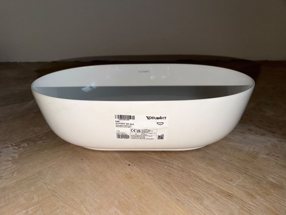 Lavoar premium Duravit Luv 50x35 WonderGliss alb mat - nou / nefolosit