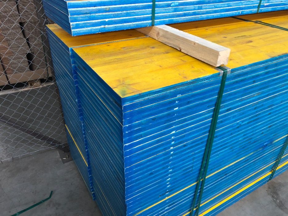 Panouri cofraje doka LANA 27mm cu cant protejat vopsea acrilica Albast