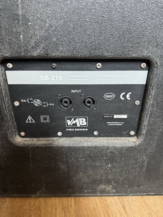 Vmb sb 215 woofer