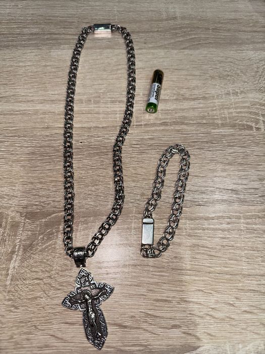 Продам цепь и браслет серебро