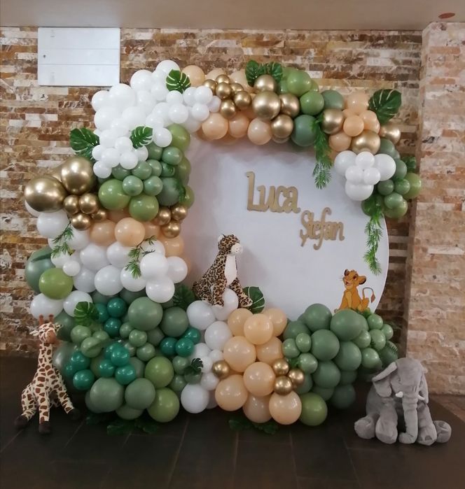 Aranjament baloane/ cristelnita  - botez, aniversari, petreceri priv