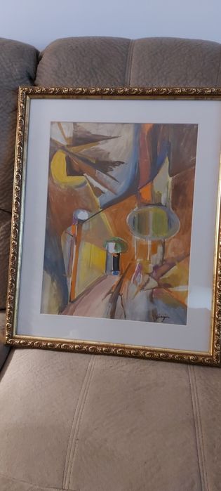 Tablou vechi, ulei, semnat, deosebit, de colecție