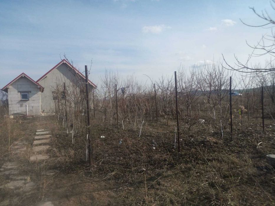 Casa la rosu cu teren