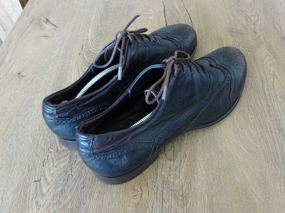 GIANO Italia VERO CUOIO Pantofi din Piele Autentică Lăcuită Bărbați 43