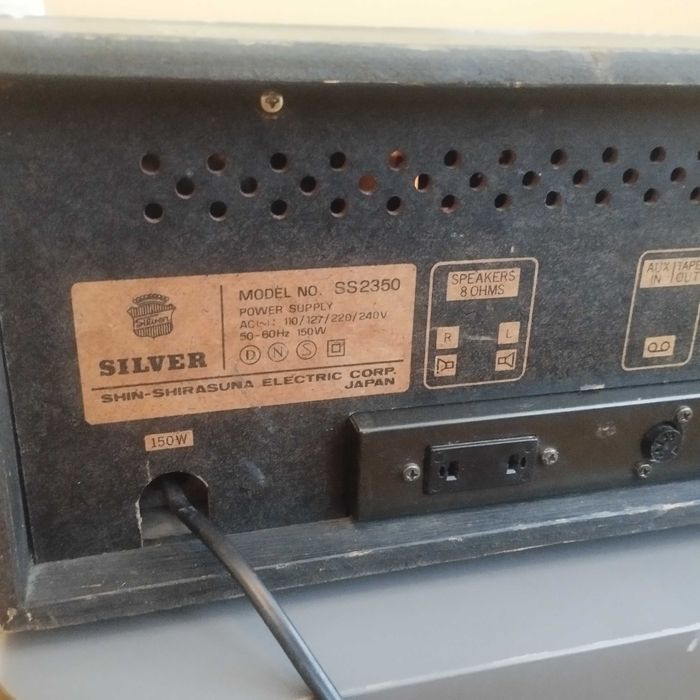 Ресийвър  Silver с касетка и колони Sony