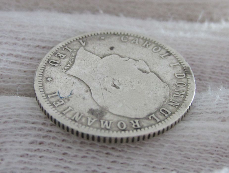 moneda argint 1 Leu 1906