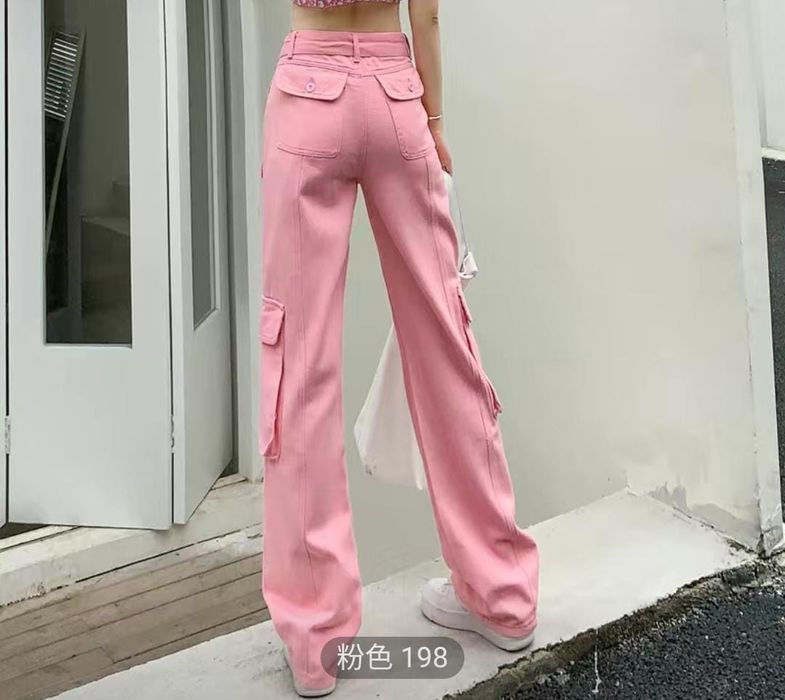 Джинсы новые розовые