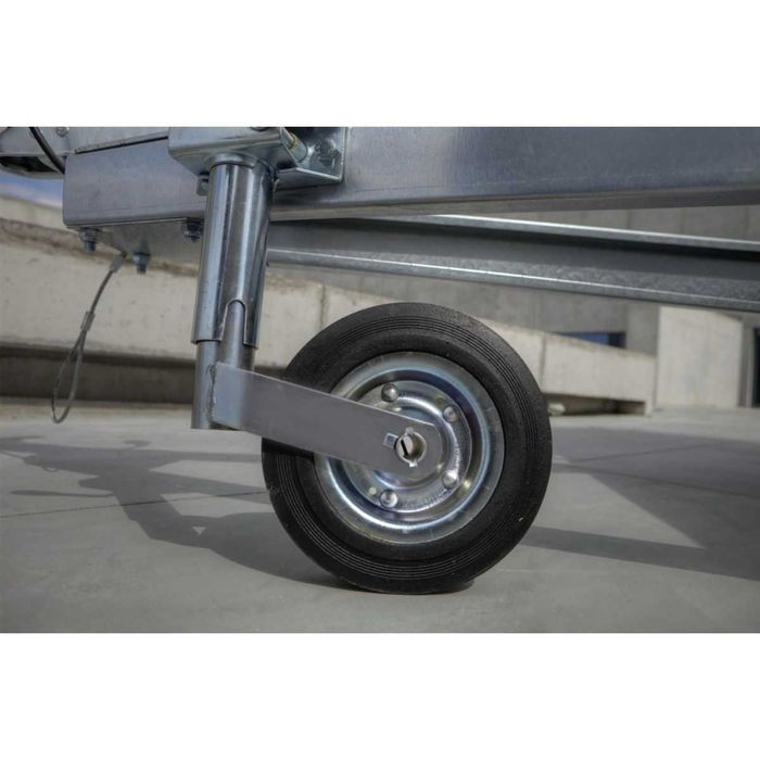 Remorca cu Prelata 750 kg 2 Axe Faro Solidus 236x125x120 cm Nr Rosi