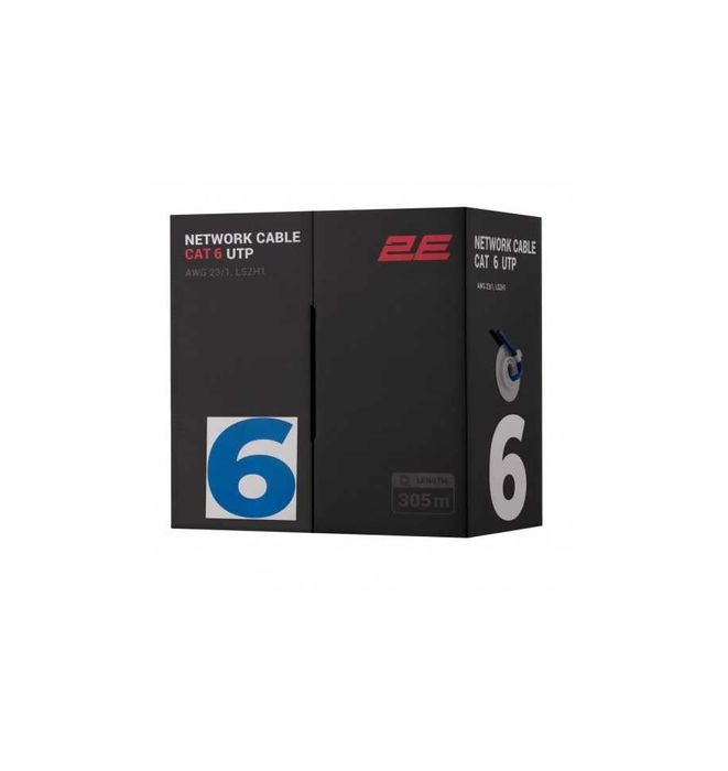 } Кабель 2E Cat6 UTP 305м LSZH AWG24 синий