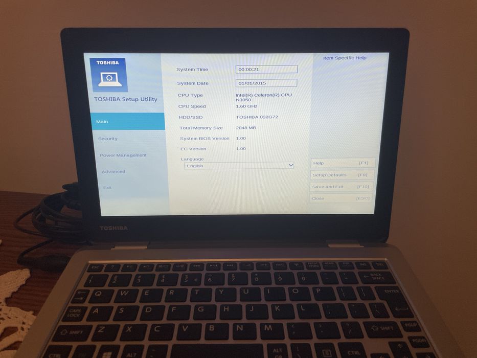 Laptop Toshiba 11.6” Satellite CL 10-B-100