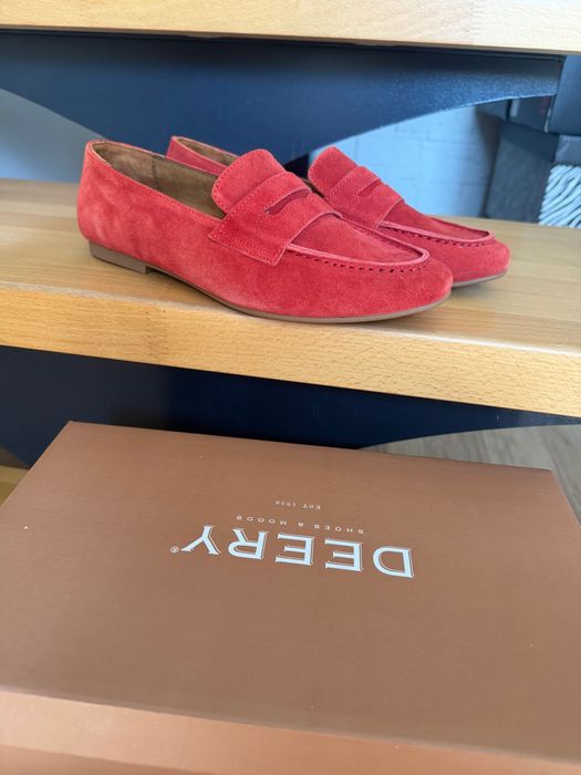 Мокасини от естествен велур 37 номер