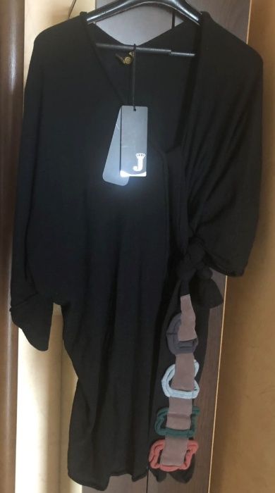 Junona - черна туника и черен елегантен панталон