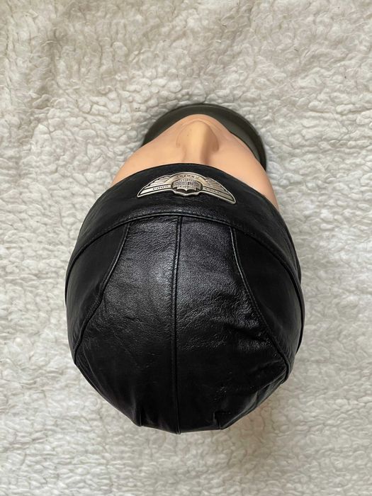 Bandana aniversara neagra unisex piele naturala Harley Davidson baieti