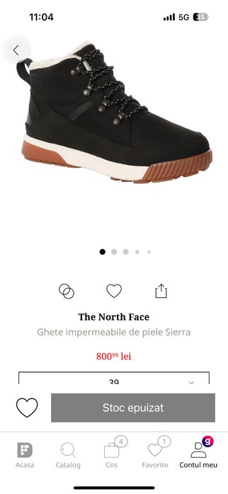 Ghete impermeabile de iarna North Face