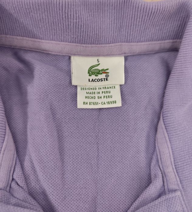 Нова Lacoste оригинално  Лилаво поло / Лакоста – размер S в перфектно състояние