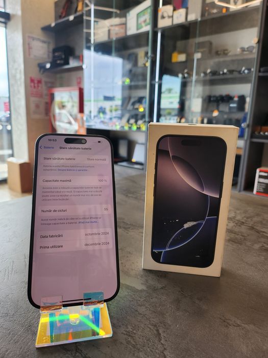 Amanet F28: Telefon Iphone 16 Pro 256GB 100% (L)