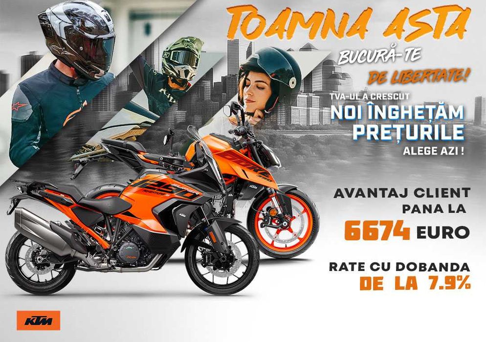 Motociclete KTM  (Finantare flexibila)