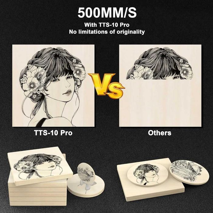 CNC Laser Nou 80W 2 diode TTS-10 Taiere Gravator Gravator Wifi