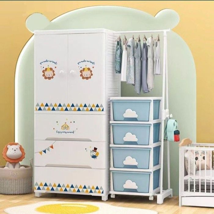 Даставка бесплатная Детская шкаф пластиковый камод