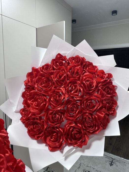 Букет из атластных лент