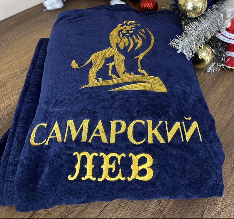 Халаты и полотенца с вышивкой