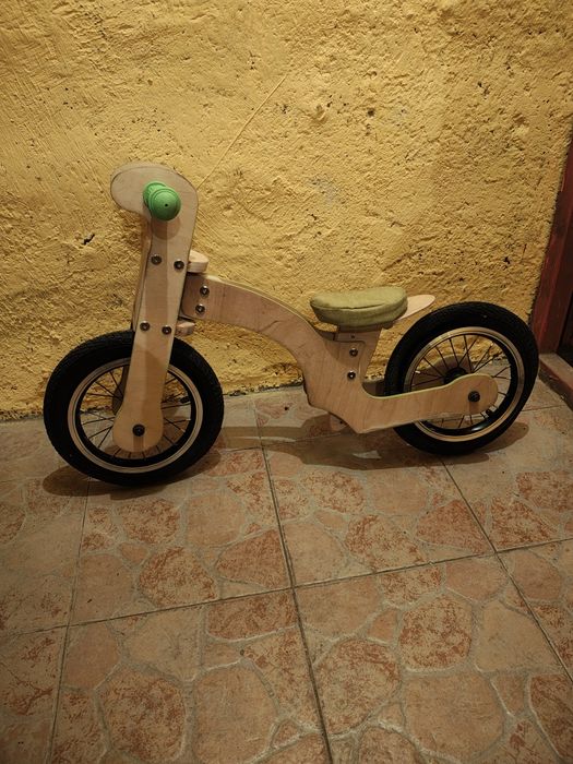 Дървено детско колело за баланс