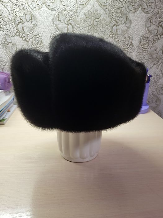 Шапка ушанка норковая, мужская