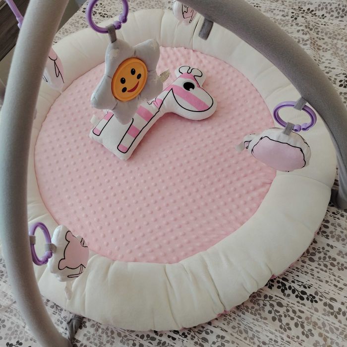 Бебешка активна гимнастика с възглавница Kikka boo Soft touch Giraffe