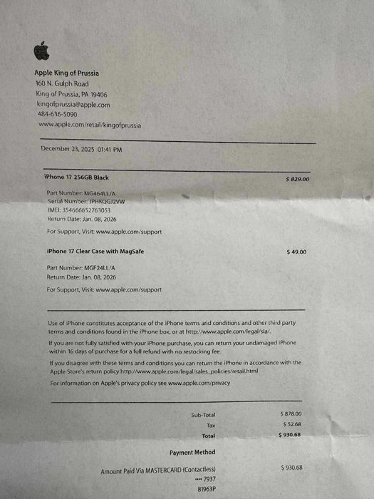 Калъф - Clear case MagSafe за Iphone 17