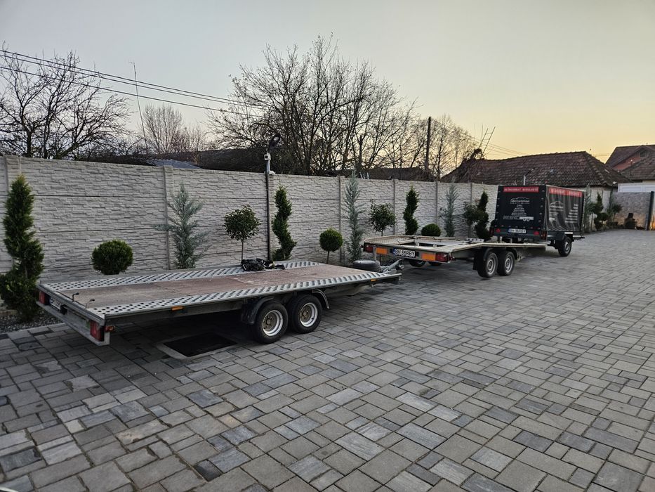 Inchiriez remorca 1 axa  2 axe, 3 axe de 750 kg,2000 kg 3500 kg