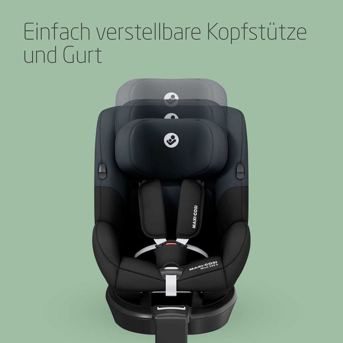 Ново Детско Столче за Кола Maxi-Cosi Mica 360 S Black, 0м-4г, до 18кг