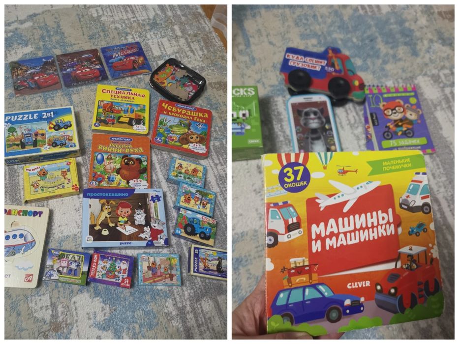 Продам игрушки, книги, пазлы