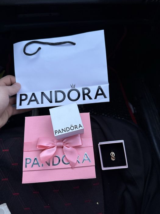 Продам кольцо от пандоры, размер 16-16.5, позолото