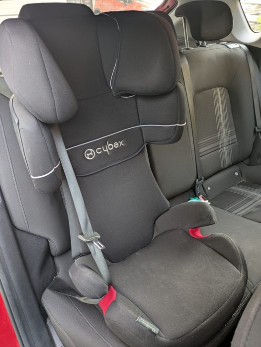 Cybex scaun auto iso fix negru si albastru