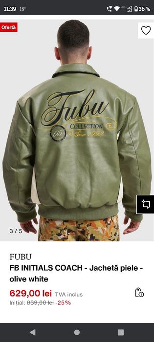 Geaca piele FUBU