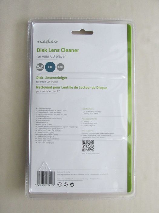 Почистващ комплект Disc Lens Cleaner CD DVD Player за окото на лазера