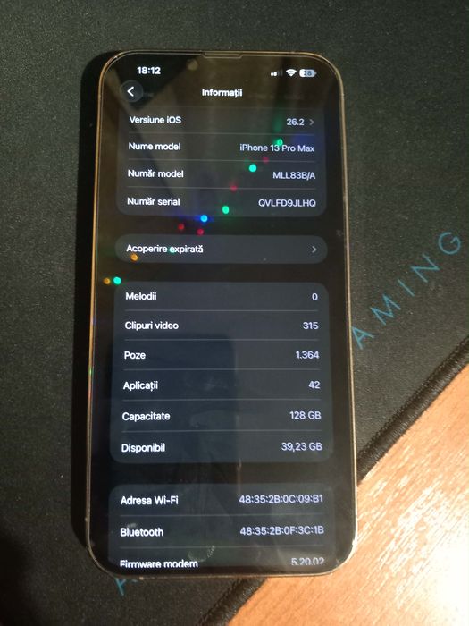 Vand iPhone 13 pro max gold