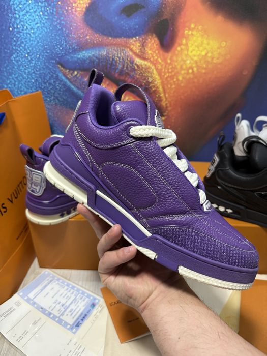 Adidasi Louis Vuitton Skate piele naturala Full Box colectie noua